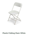 PLASTIC FOLDING CHAIRS-WHITE