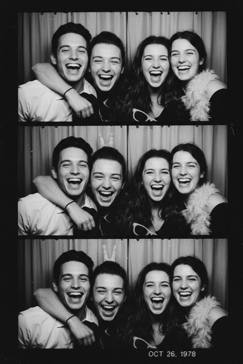 BLACK AND WHITE PHOTOBOOTH